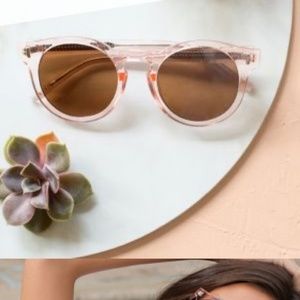 Bonnie Clyde pink frame sunglasses